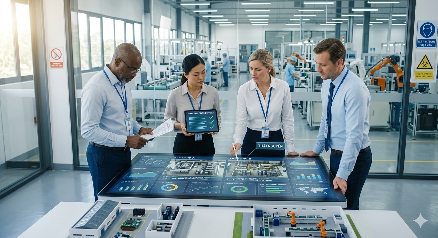 Manufacturing factory selection